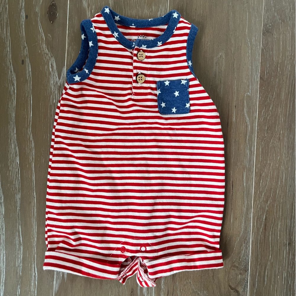 Cat & Jack Striped Bodysuit with Star Pocket